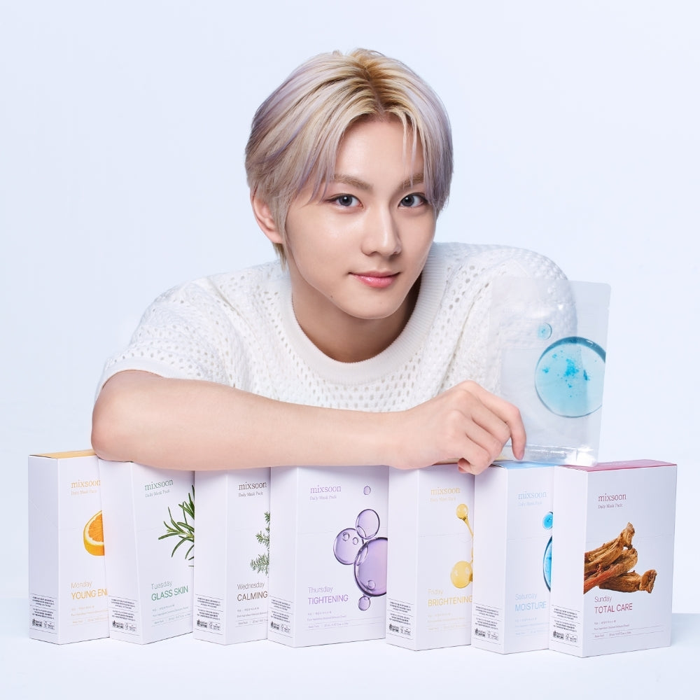 mixsoon Daily Mask Pack 20ml X 10 sheets 1SET- 7-Mask Routine Pore Min
