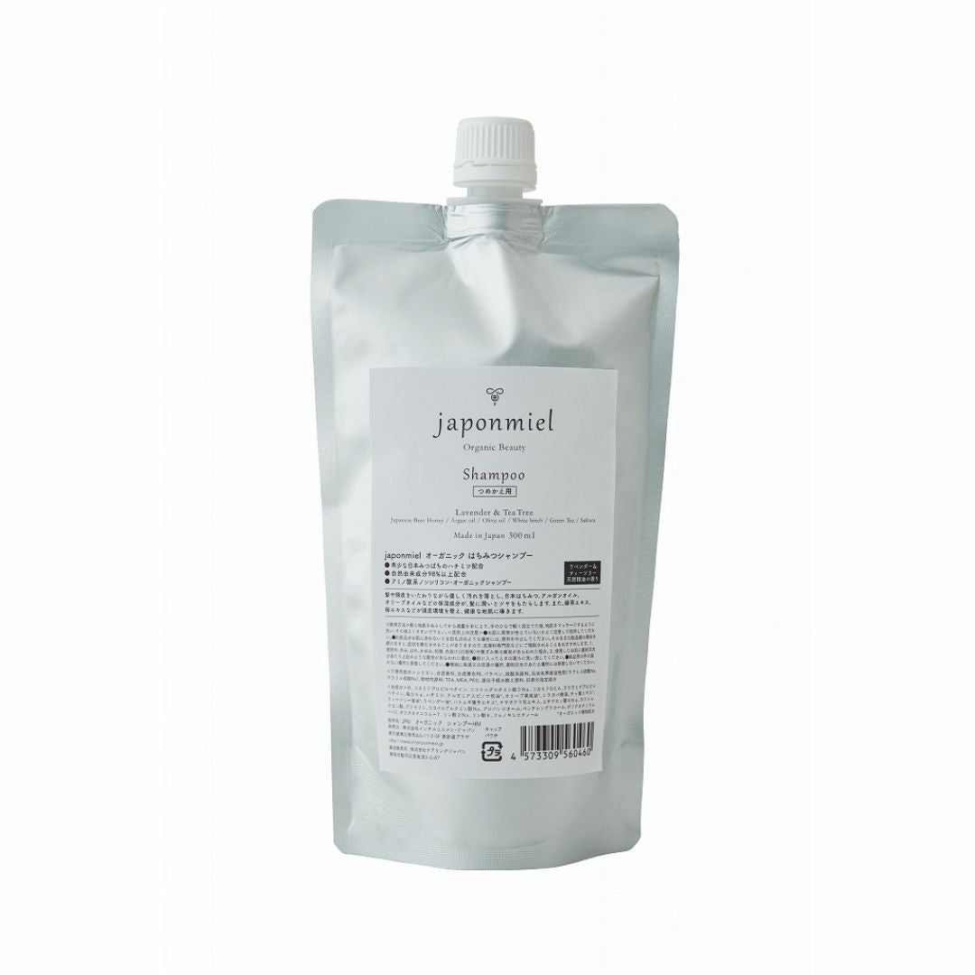 japonmiel]オーガニック はちみつシャンプー（詰め替えパウチ）300ml