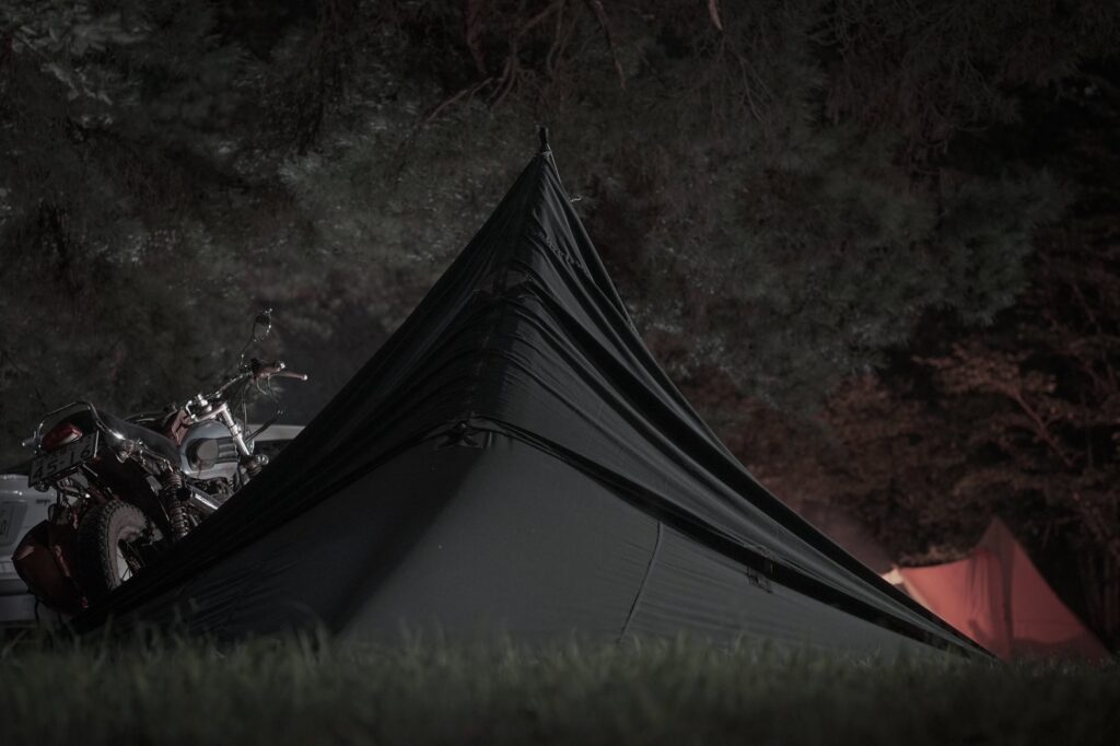 polyester & cotton tarp 『KURO』 | MOOSE ROOM WORKS