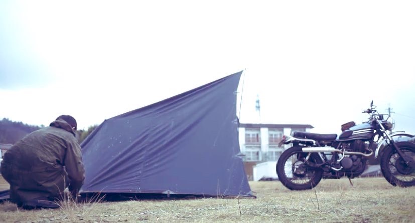 polyester & cotton tarp 『KURO』 | MOOSE ROOM WORKS