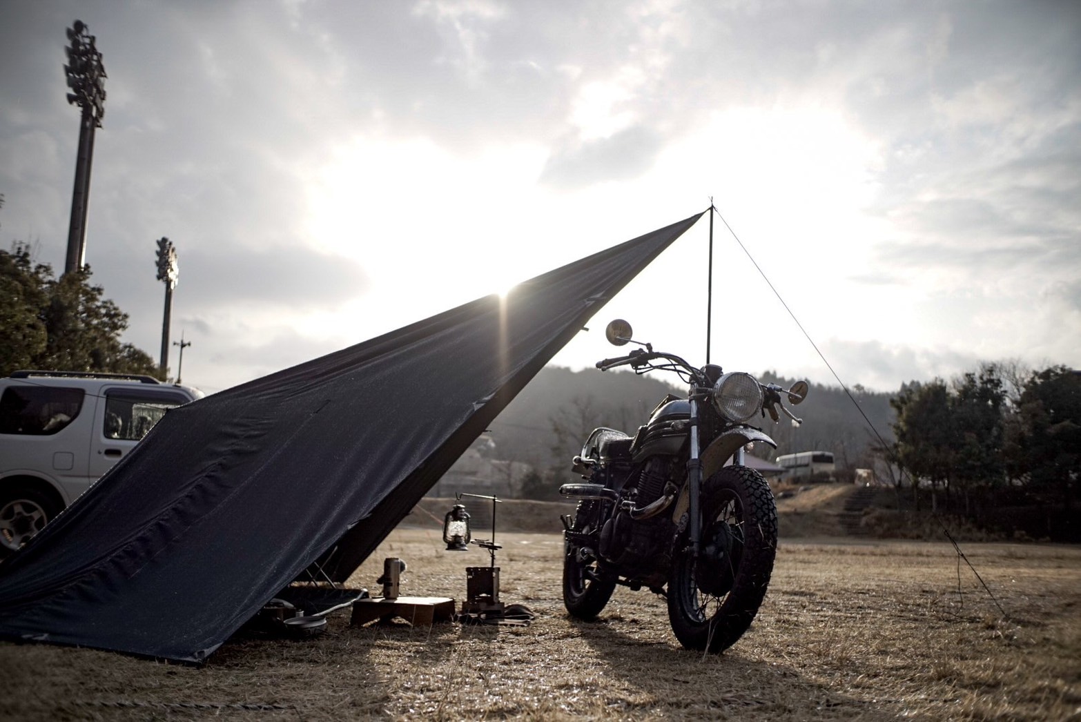 polyester & cotton tarp 『KURO』 | MOOSE ROOM WORKS