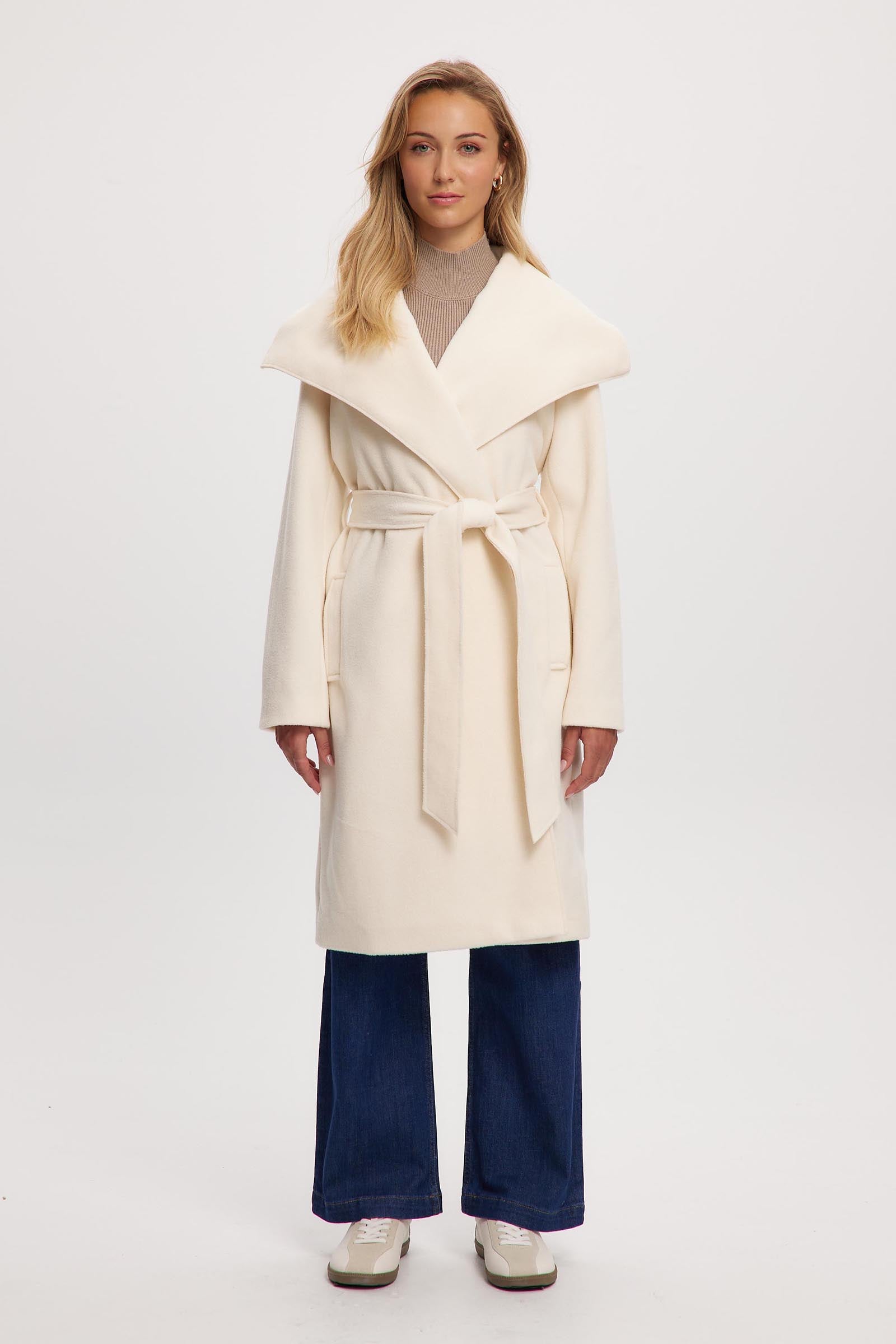 Lena Long Length Vegan Wool Coat | Noize