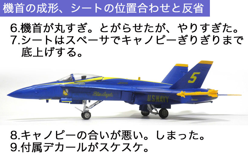 ハセガワ 1/72 F-18 ホーネット ブルーエンジェルス: DTP…ってすでに死語？