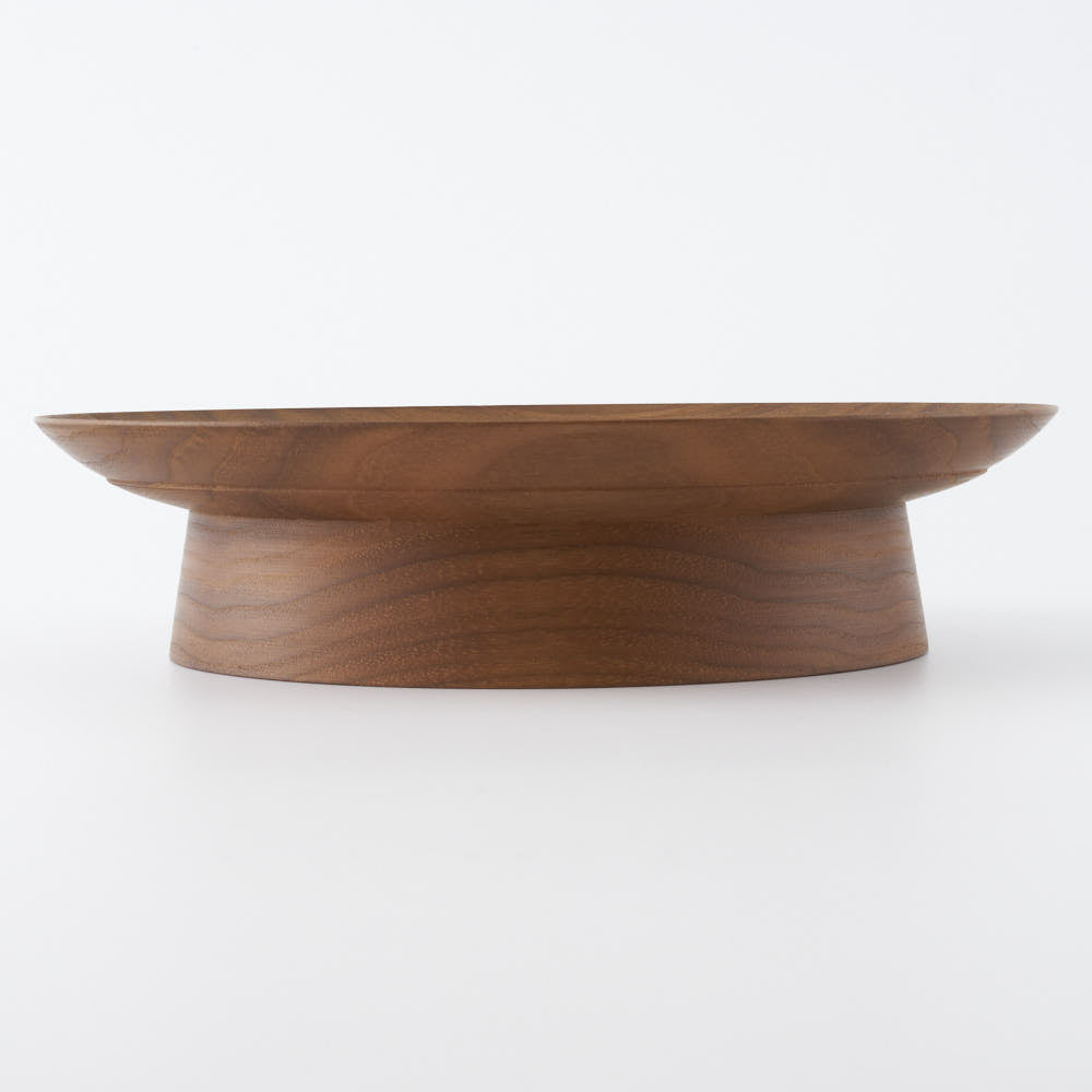 作家 神野達也 台皿20cm ウォルナット– 大人の焼き物