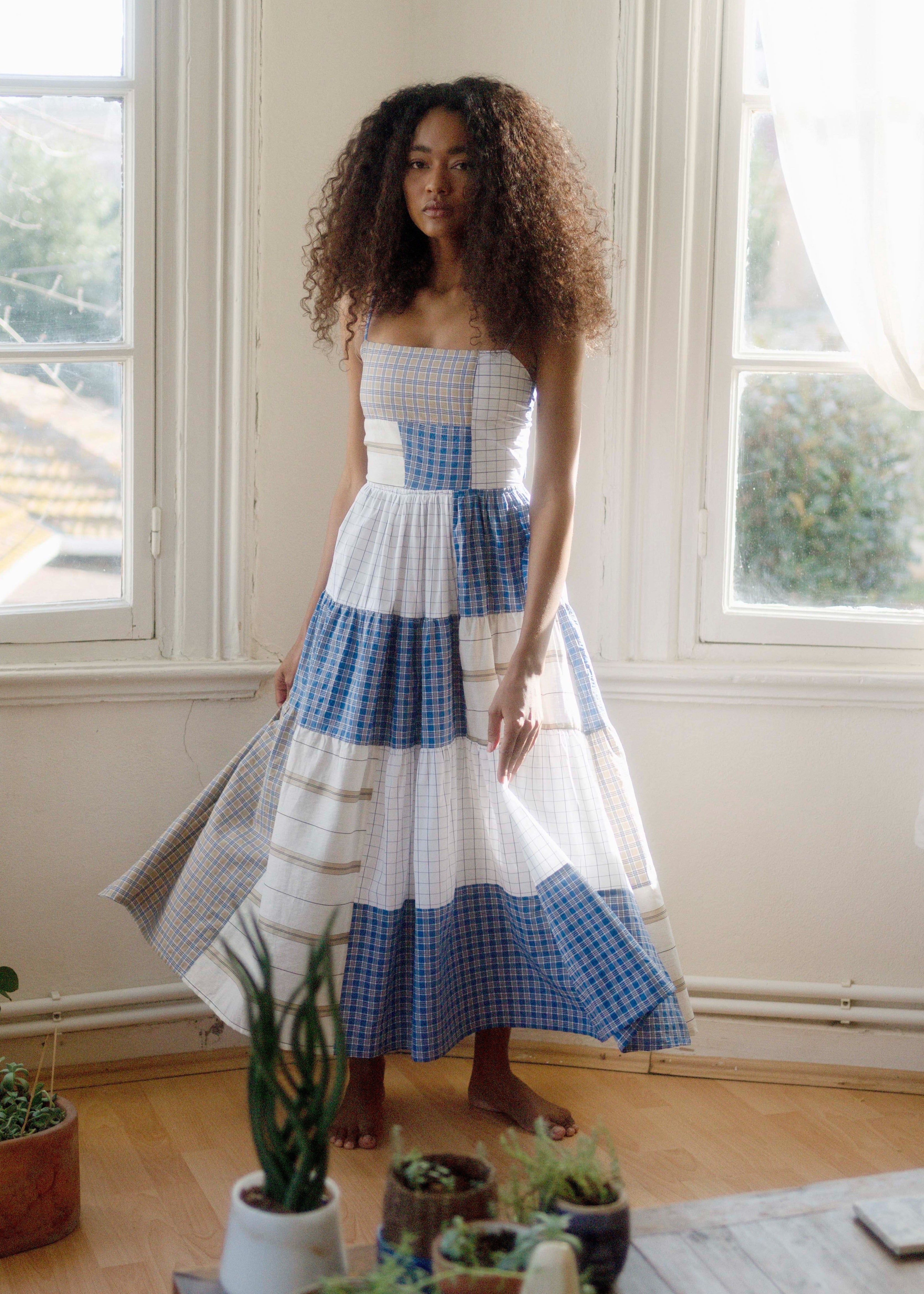 Tori Dress - Blue – OhSevenDays