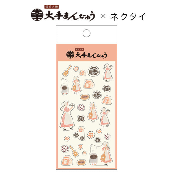 オフィシャルグッズ】 大手まんぢゅう×ネクタイコラボ シートシール