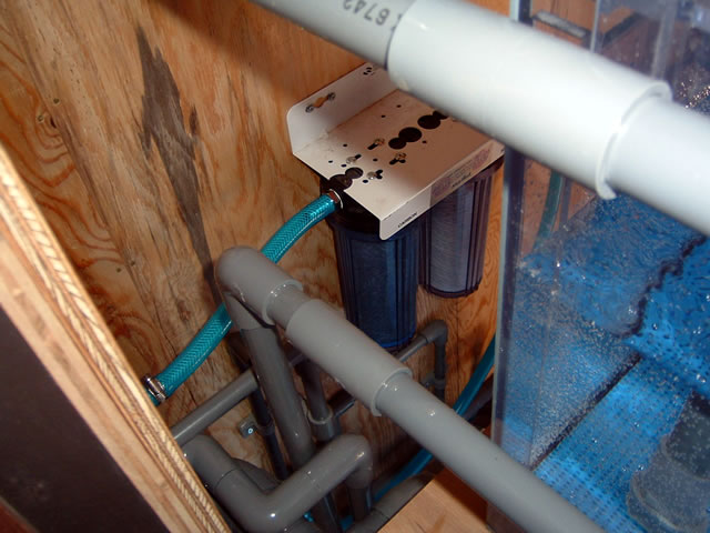 二段式サイドオーバーフロー水槽 アクリル水槽、オーバーフロー水槽の