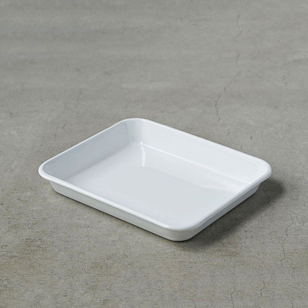 野田琺瑯 バット (全白) 21取 - アメノイエ