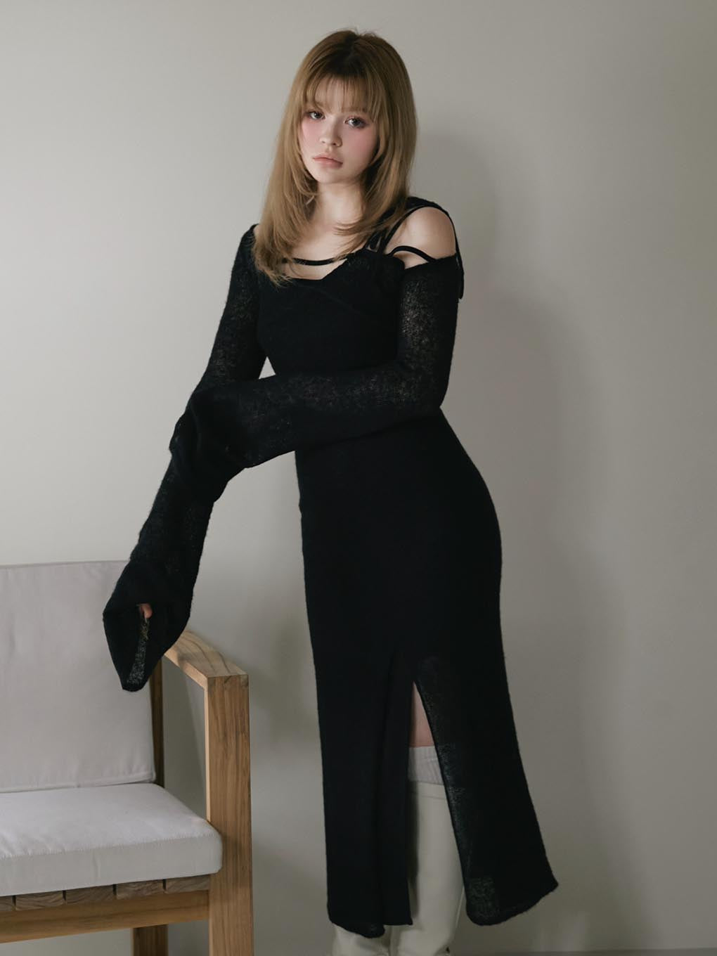 ANDMARY】Lamia knit set dress