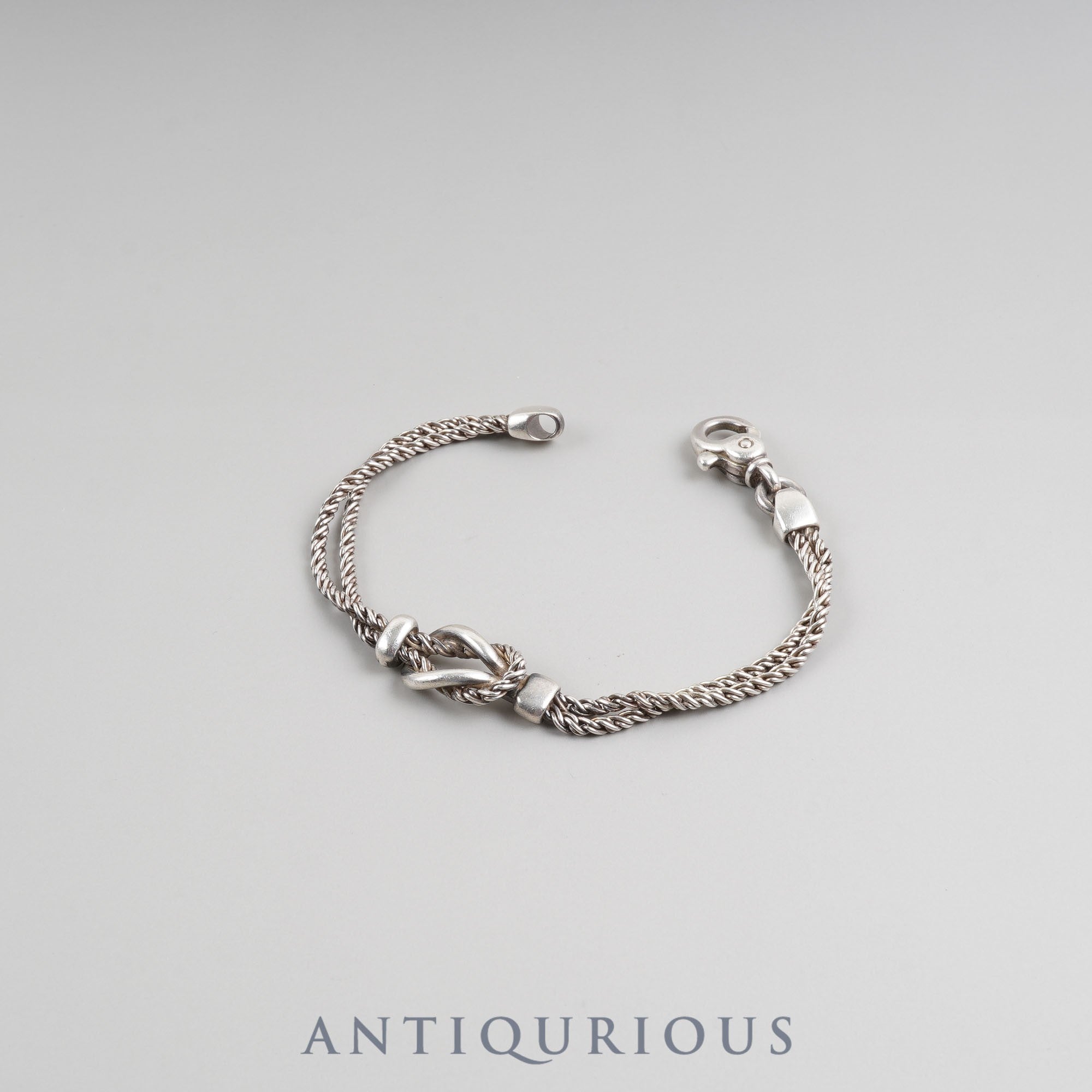 ティファニー ブレスレット センターノットダブルロープ スターリング