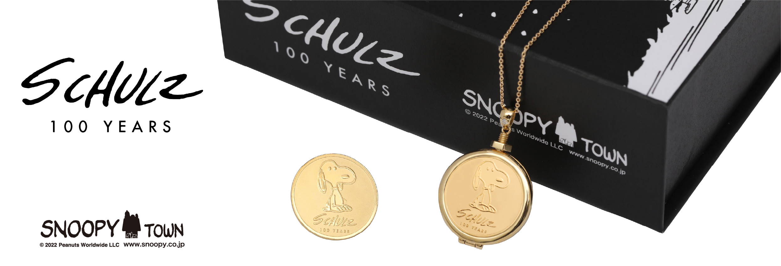 Schulz 100 years Snoopy Town Shop 純金メダル