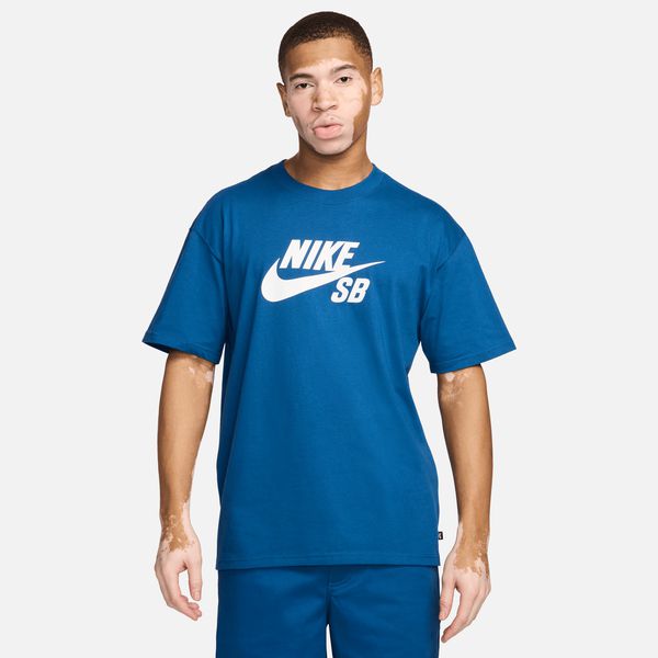 Nike SB Logo Skate Tee Court Blue – Black Sheep Skate Shop