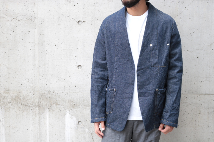 18AW “Maison Margiela” DENIM NO COLLAR JACKET | ShelterII BLOG