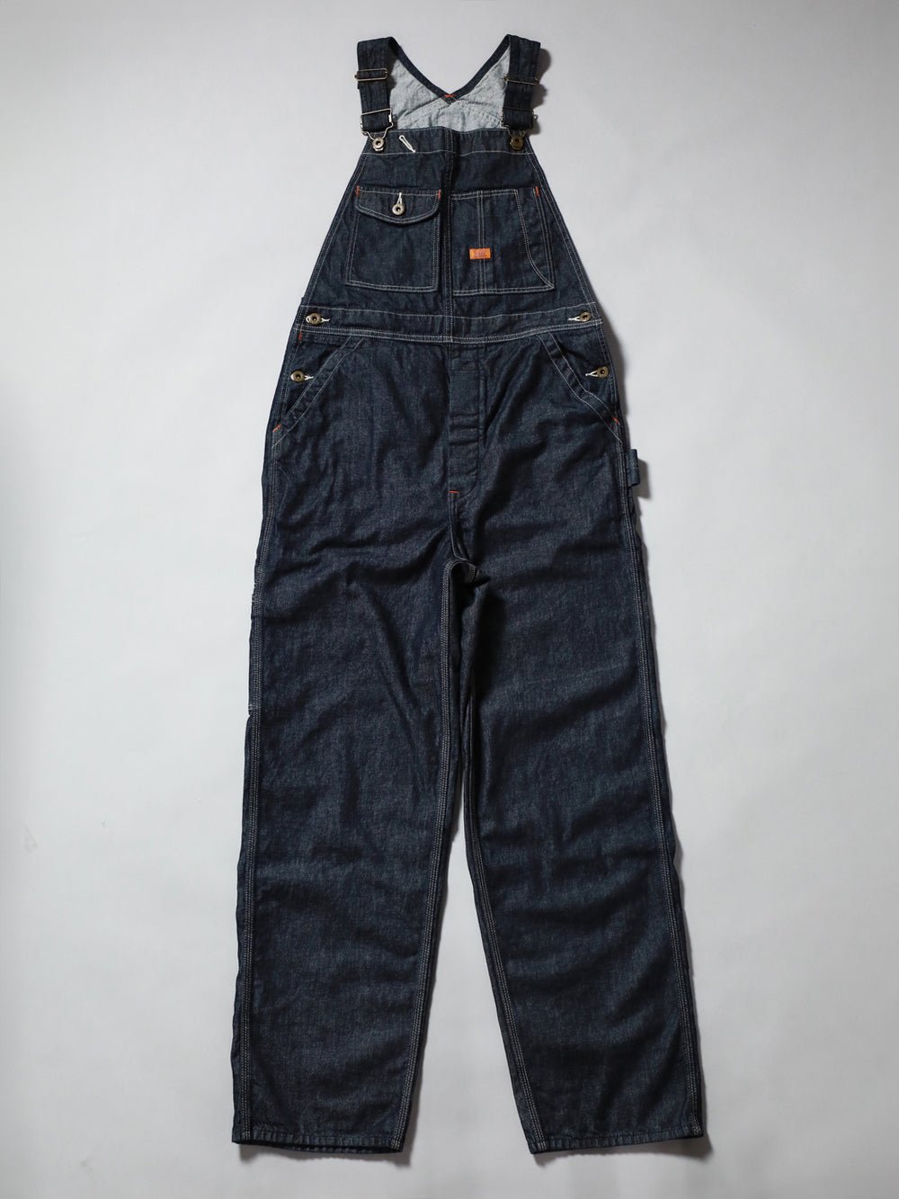 B-1969-XX-O-680 One-Washed Denim Overalls made with Selvedge Denim