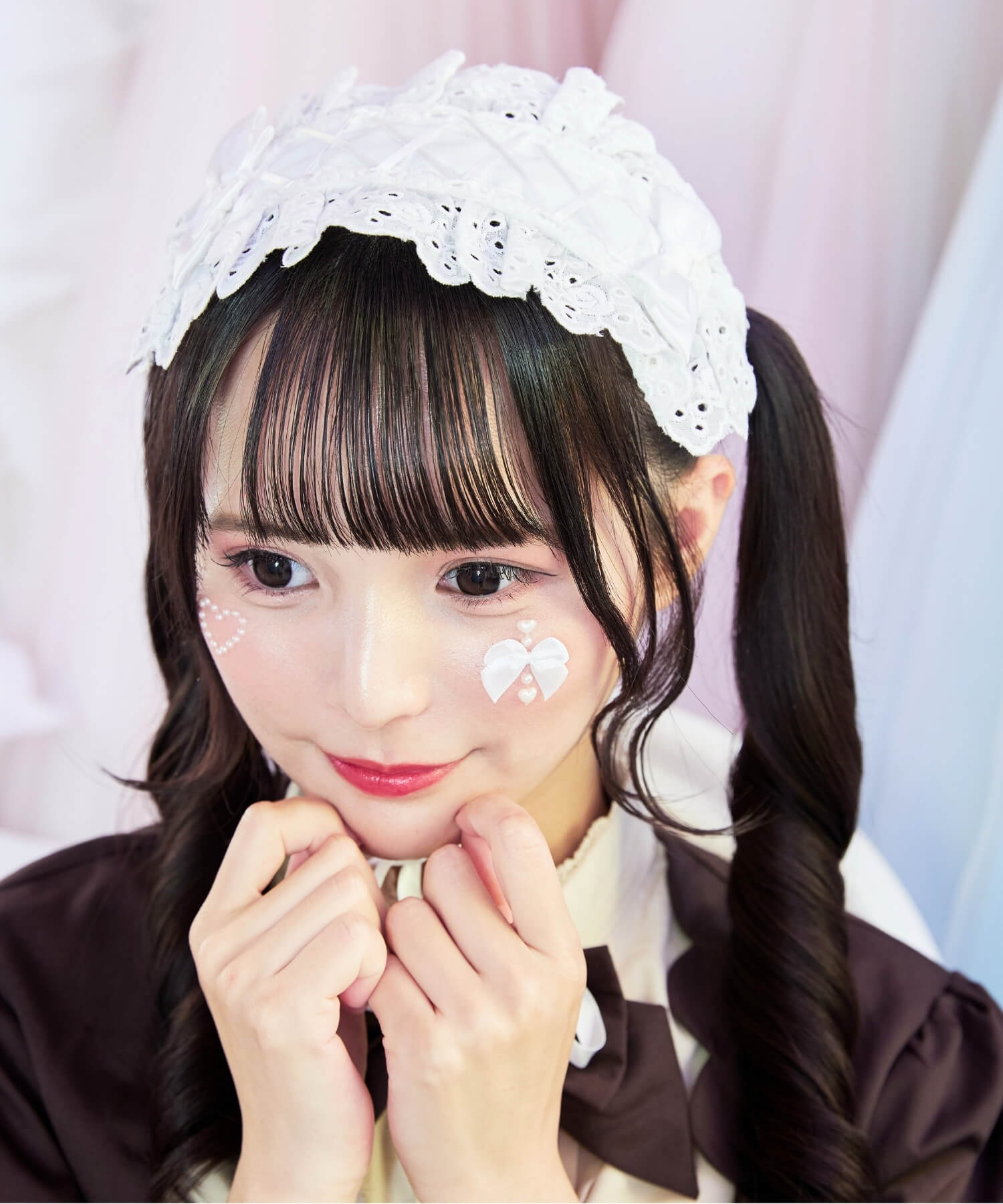 カットレースのレースアップリボンヘッドドレス | BODYLINE & LunaBelle