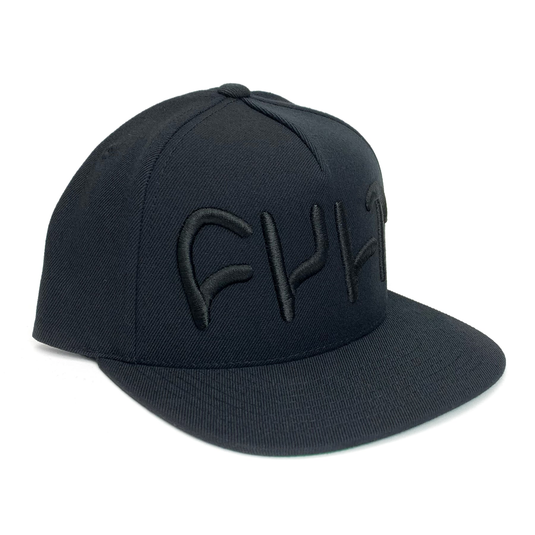 Big Logo Snapback / black on black – CULT CREW