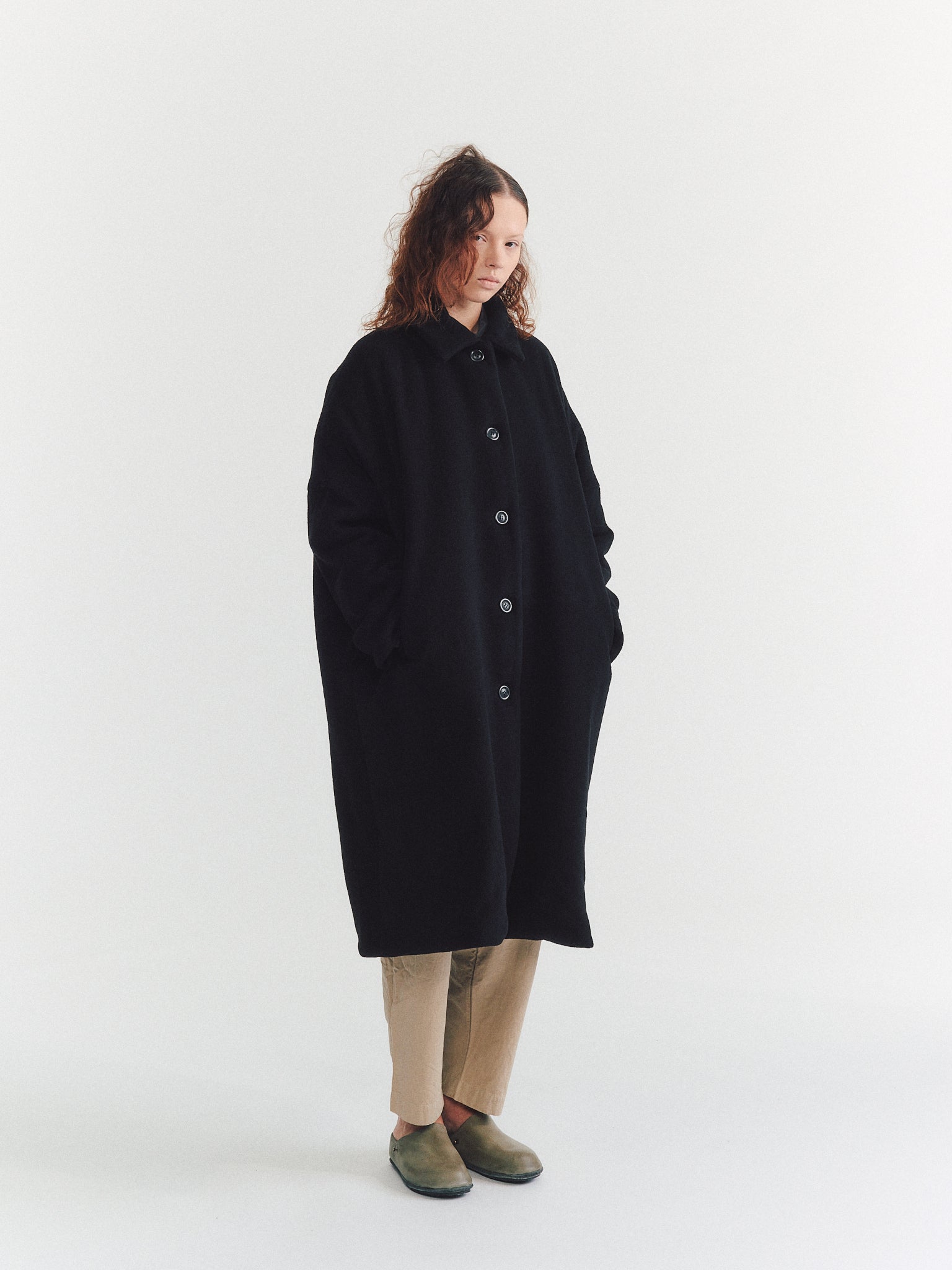 CASEY CASEY BLOBBY COAT FELT チェスターコート CASEY CASEY BLOBBY