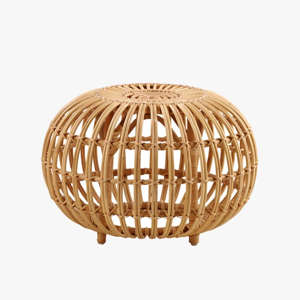 Franco Albini Large Rattan Ottoman - Rattan Furniture
