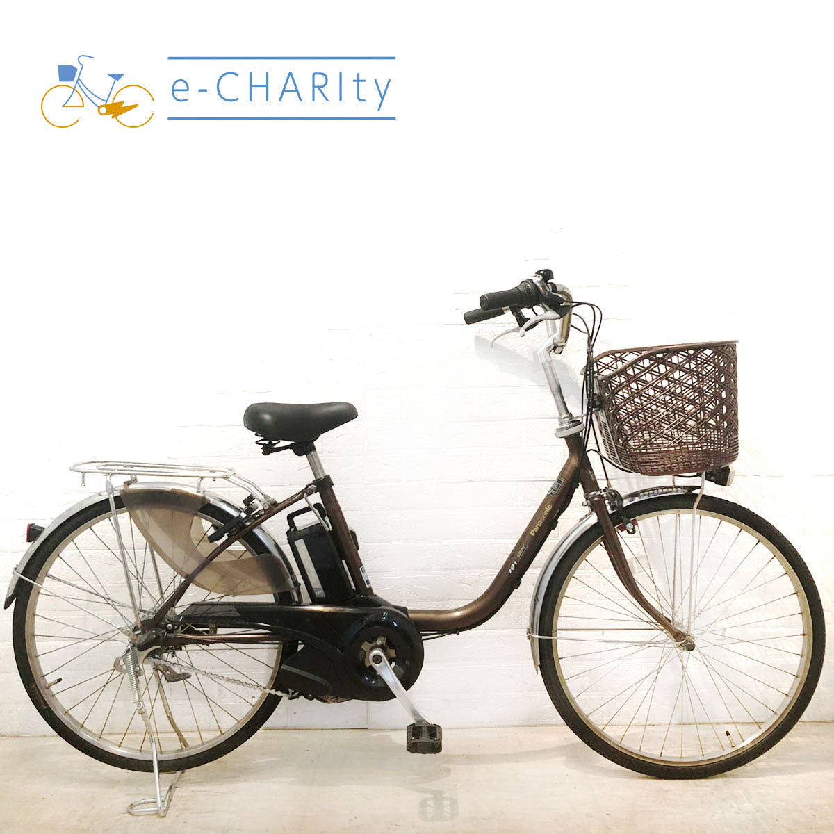 中古電動自転車 パナソニック ビビ SX ブラウン 24インチ YW033 – e