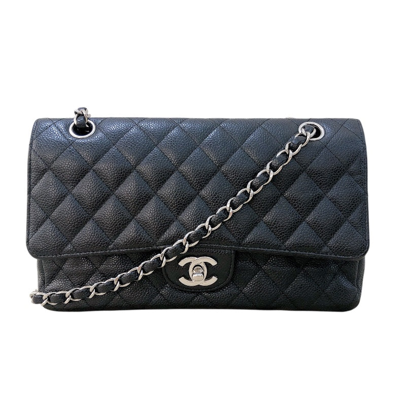 シャネル CHANEL マトラッセ25 A01112 ブラック シルバー金具 キャビア
