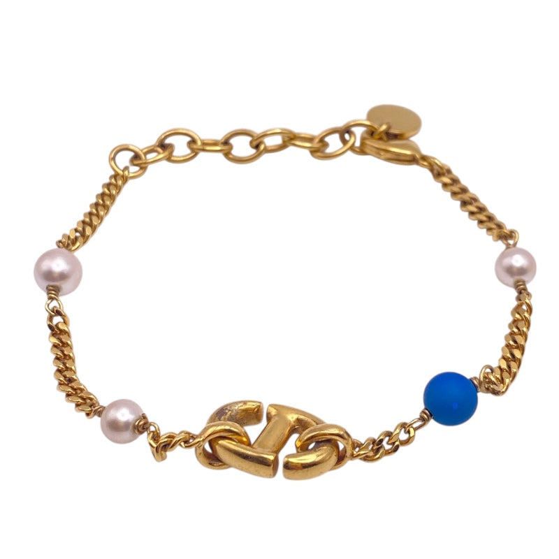 クリスチャン・ディオール Christian Dior CDブレスレット ブルー