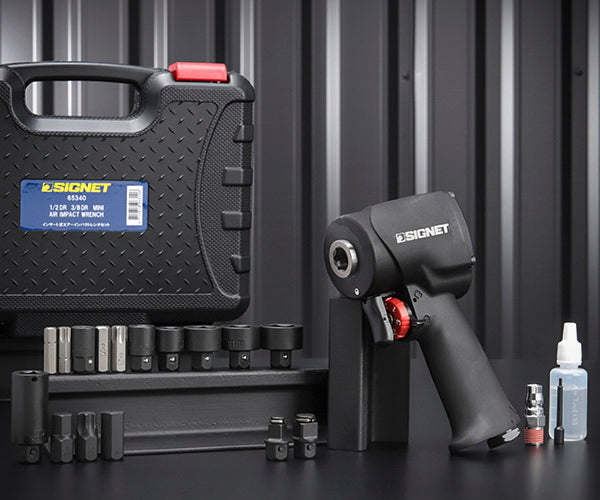 シグネット 1/2DR 3/8DR インサート式エアーインパクトレンチセット