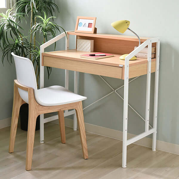 コンパクト デスク ハイタイプ ロータイプ 幅80cm 奥行45cm 引き出し