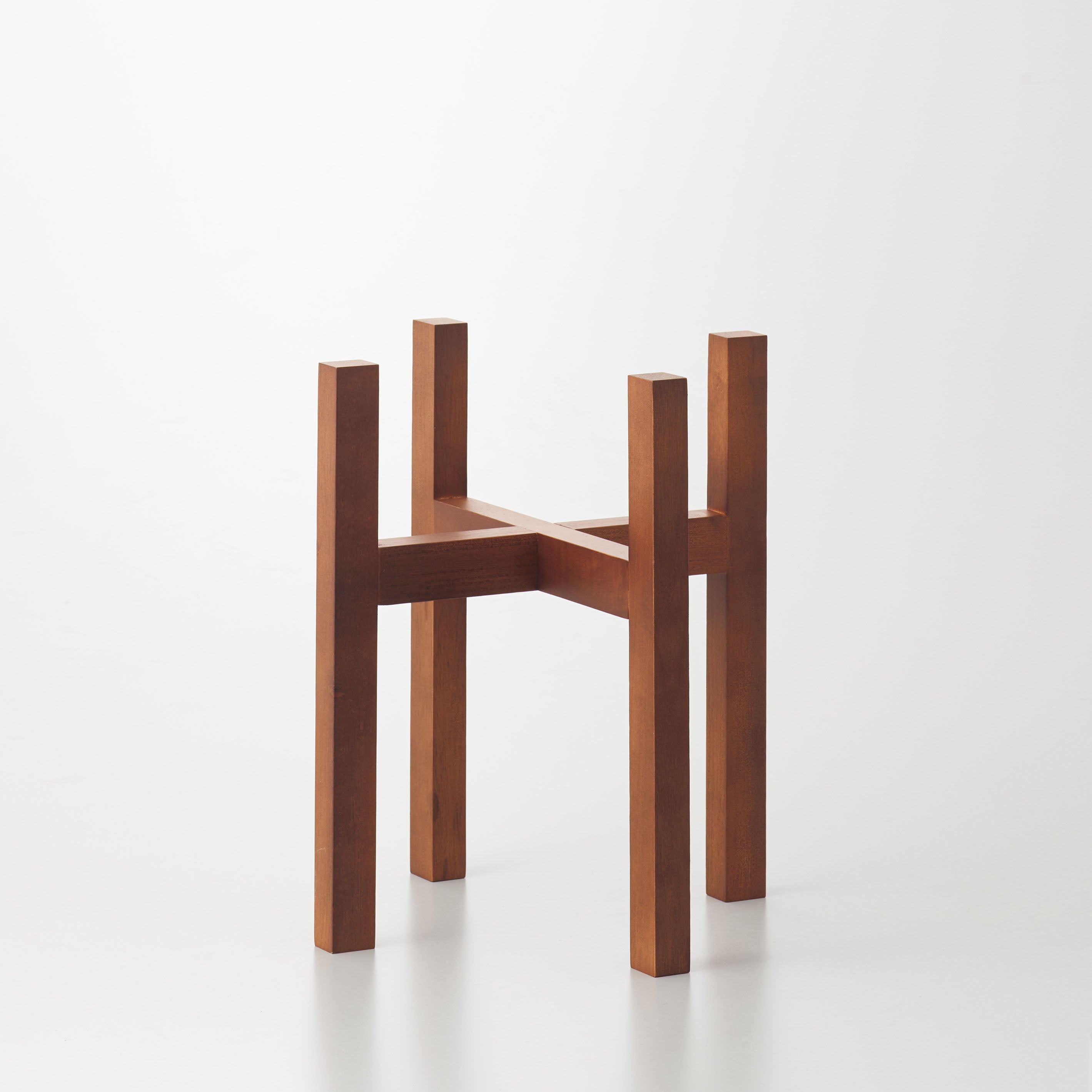 鉢植えの植物をより魅力的に見せる木製スタンド【Wood Stand Combi