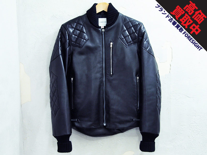 NUMBER(N)INE レザーライダースジャケット 黒 ブラック 2