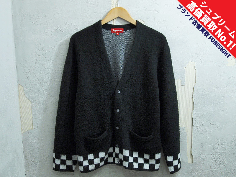 Supreme 'Brushed Checkerboard Cardigan'カーディガン モヘア