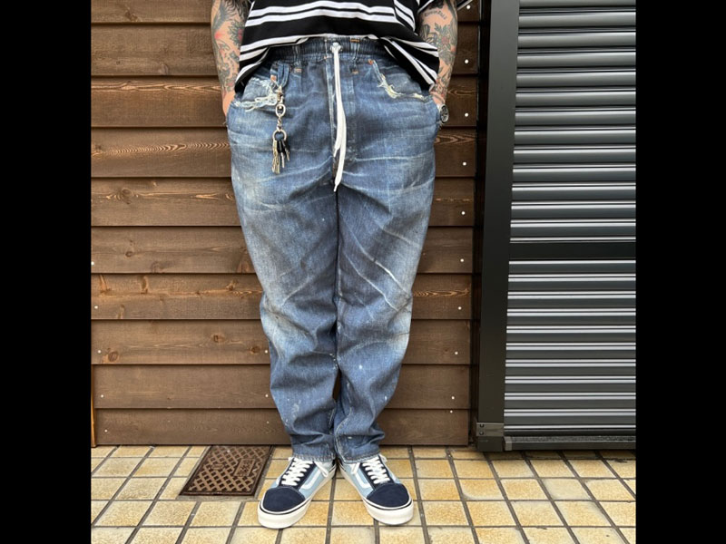 US 三軒茶屋 'Fake Vintage Denim Easy Pants Type-47'フェイク