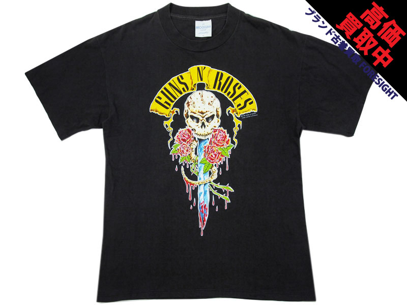 90's Vintage Guns N' Roses 1991 Tour Tシャツ L 1991年 ガンズアンド