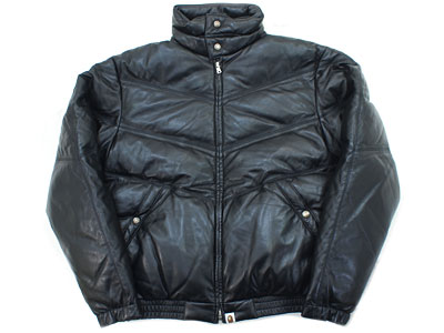 A BATHING APE 'シープスキン'ダウンジャケット オールドスクール M ア