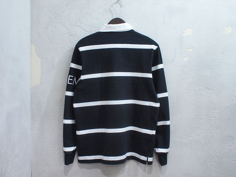 GWセール シュプリーム ラガーシャツ 黒 長袖 シュプリーム バーバリー