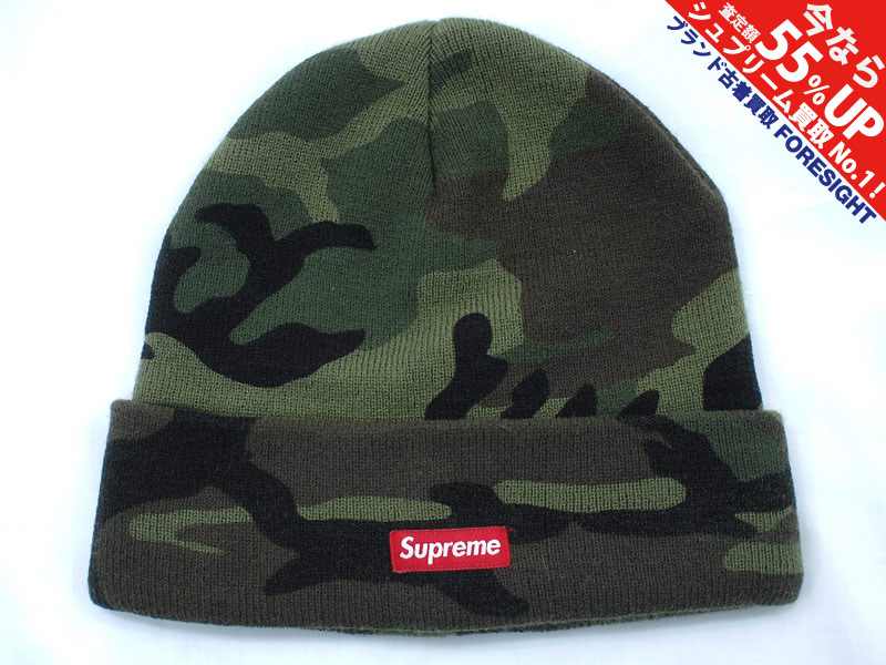 Supreme 'Camo Beanie'カモ ビーニー ニットキャップ 迷彩 Woodland