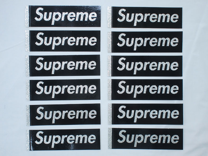 Supreme 'Glitter Box Logo Sticker Set'ボックスロゴ ステッカー 12枚