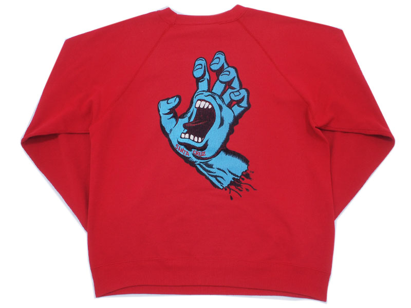 Santa Cruz 'Screaming Hand'スウェット クルーネック スクリーミング