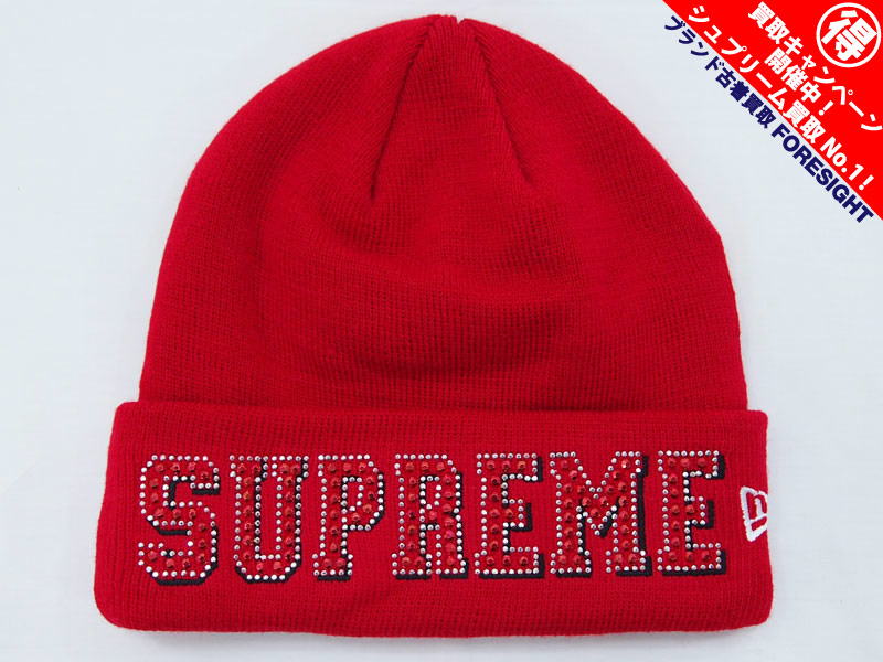 Supreme Box logoニット帽 赤色 シュプリーム ボックスロゴ supreme