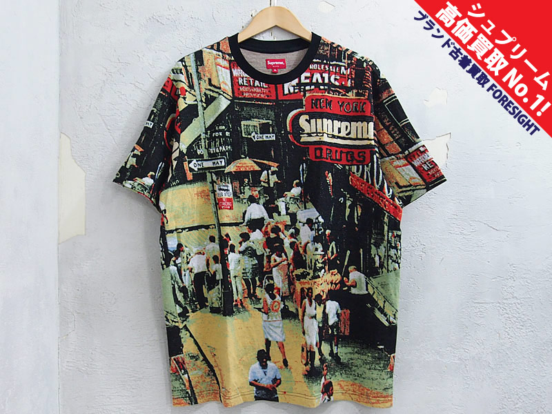 Supreme 'Street Scene Jacquard S/S Top'Tシャツ 総柄 ストリート