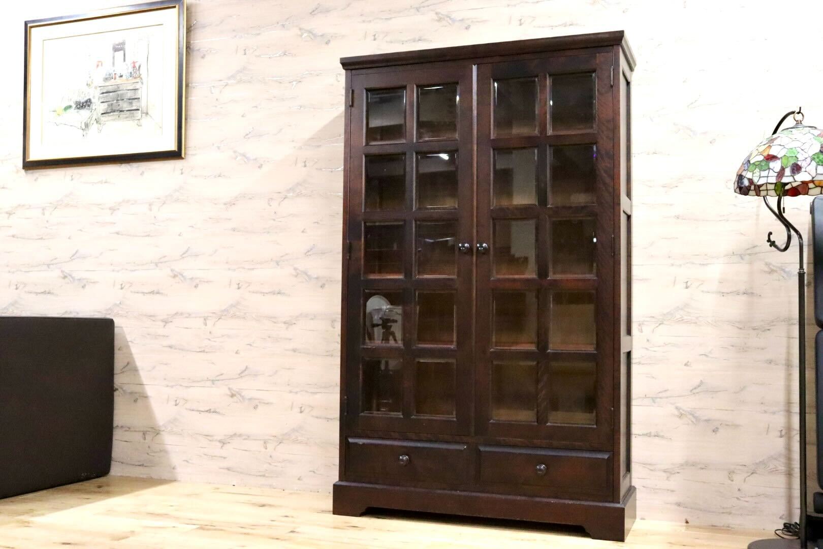 GMHS192○北海道民芸家具 本棚 書棚 ブックシェルフ 飾り棚 書庫 樺材