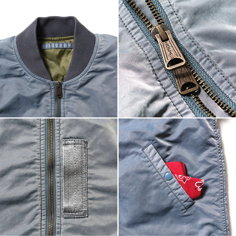 HOUSTON woman / ヒューストン ウーマン 5033W PIGMENT DYE MA-1 (LONG