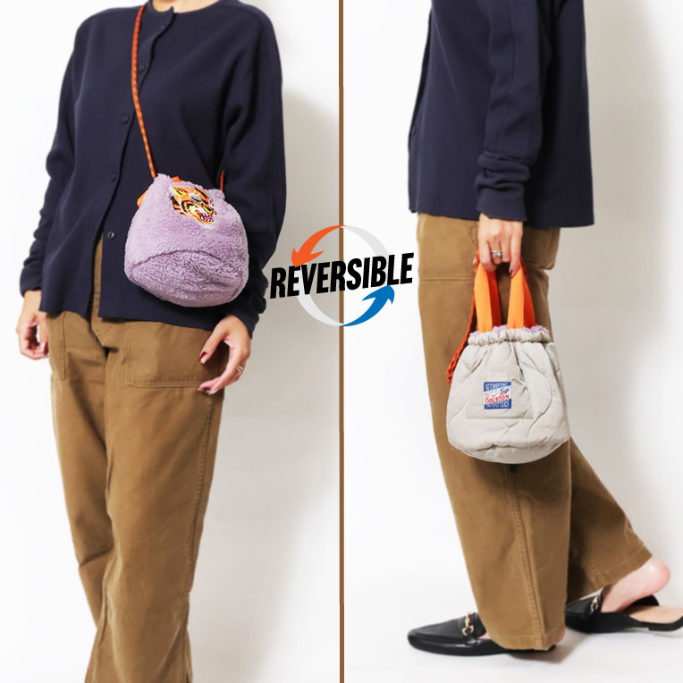 HOUSTON woman / ヒューストンウーマン 6020W BOA NYLON EFFECT BAG