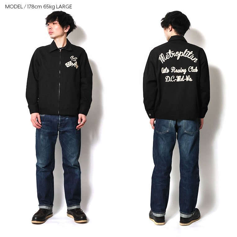 HOUSTON / ヒューストン 51475 EMB HARRINGTON JACKET(METROPOLITAN