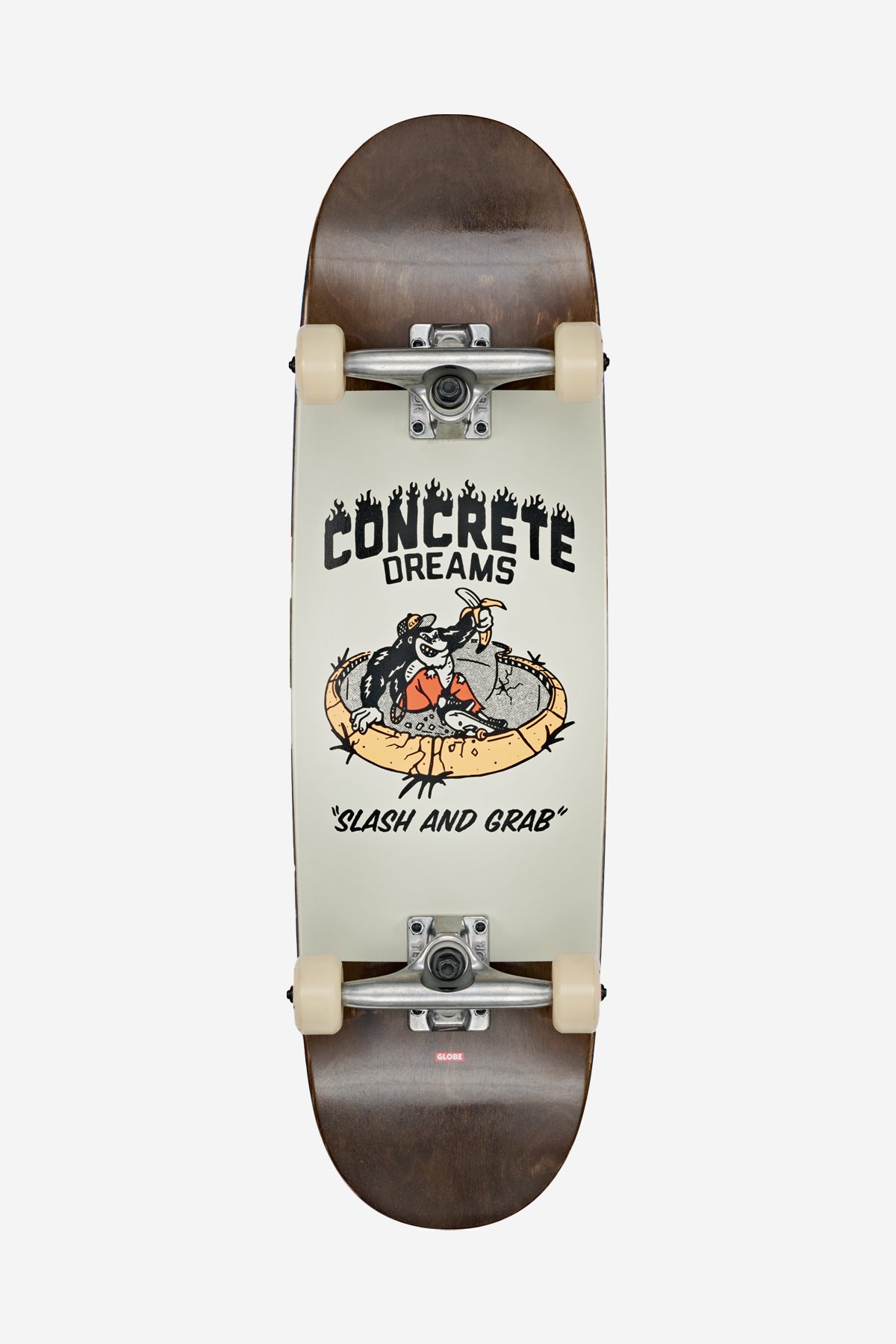 Kids Softie Mid - Dark Maple/Concrete Dreams – Globe Brand