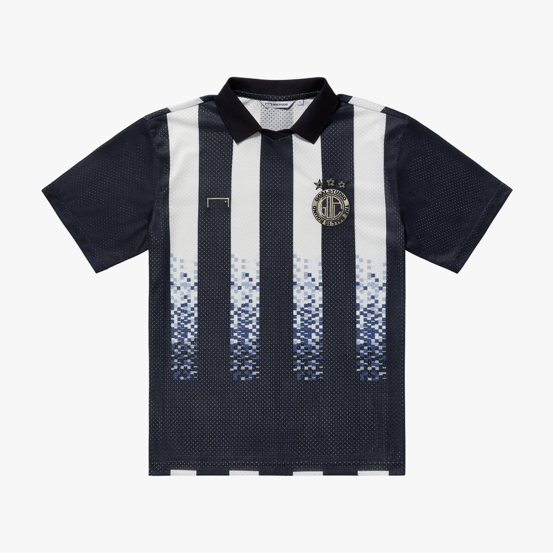 ゴールスタジオ エフシー オールオーバー ゲーム シャツ ネイビー