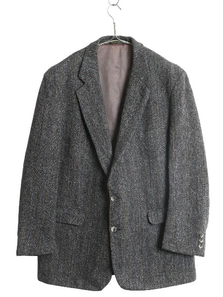 90s ハリスツイード テーラード ジャケット メンズ L 程/ オールド