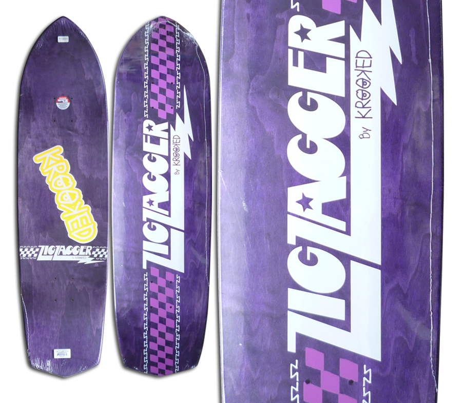 KROOKED ZIG ZAGGER DECK (8.62 x 32.25inch) クルキッド デッキ
