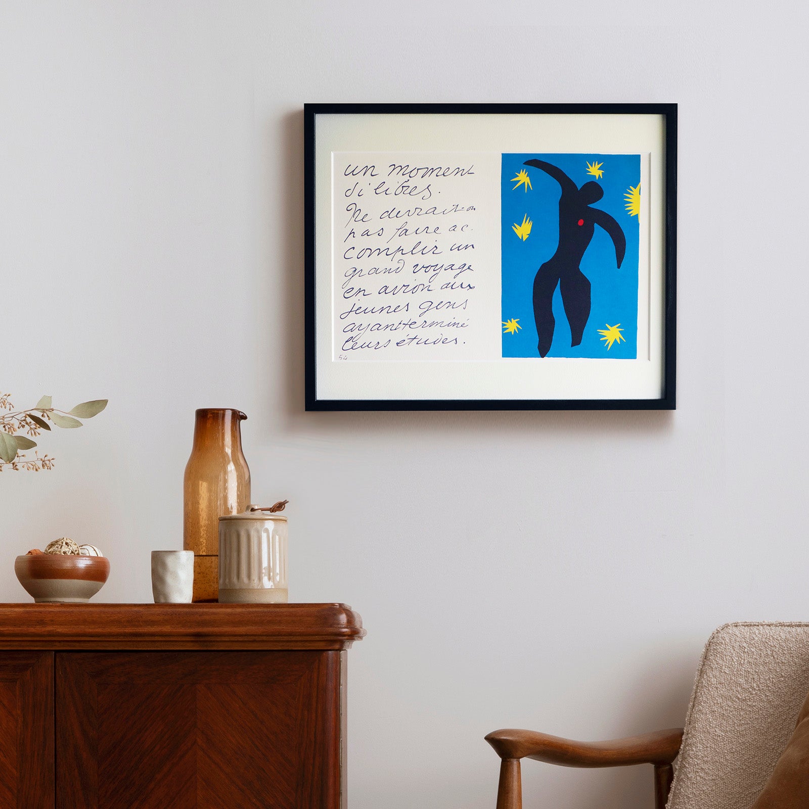 アンリ・マティス 版画集『ジャズ/Jazz』「イカロス」アートポスター