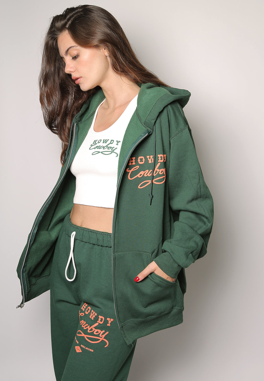 howdy cowboy iamkoko.la original zip hoodie | iamkoko.la