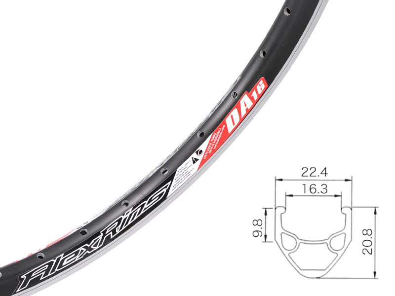 CYCLETECH-IKD : ALEXRIMS DA16 16(305) x 1.50 Black 24H